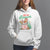 Tis The Season Groovy Retro Christmas Gingerbread Hot Cocoa Hoodie - Wonder Print Shop