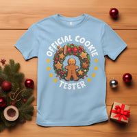 Christmas T Shirt Official Cookie Tester Baking Gingerbread Men - Wonder Print Shop