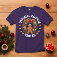Christmas T Shirt Official Cookie Tester Baking Gingerbread Men - Wonder Print Shop