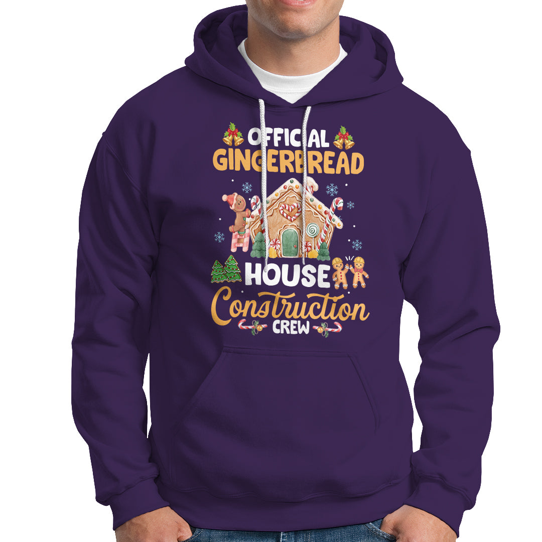 Christmas Hoodie Official Gingerbread House Construction Crew Decorating - Wonder Print Shop