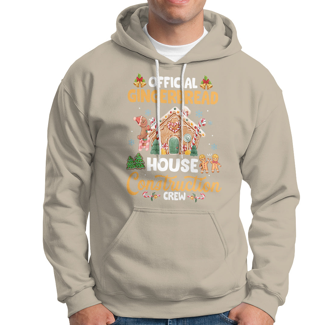 Christmas Hoodie Official Gingerbread House Construction Crew Decorating - Wonder Print Shop