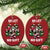 Xmas Santa Gymer Christmas Ornament No Lift No Gift Bodybuilding - Wonder Print Shop