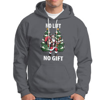 Christmas Hoodie No Lift No Gift Santa Bodybuilding Gymer - Wonder Print Shop