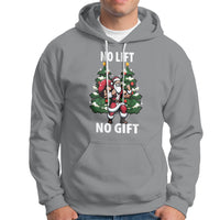 Christmas Hoodie No Lift No Gift Santa Bodybuilding Gymer - Wonder Print Shop
