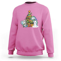 Cute Axolotl Christmas Tree Sweatshirt - Wonder Print Shop