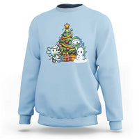Cute Axolotl Christmas Tree Sweatshirt - Wonder Print Shop