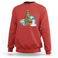 Cute Axolotl Christmas Tree Sweatshirt - Wonder Print Shop
