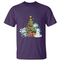 Cute Axolotl Christmas Tree T Shirt - Wonder Print Shop