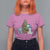 Cute Axolotl Christmas Tree T Shirt For Women - Wonder Print Shop