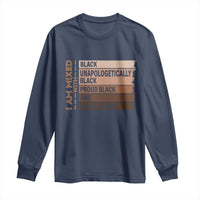 Melanin Pride Long Sleeve Shirt Yes I'm Mixed With Black TS09
