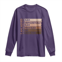 Melanin Pride Long Sleeve Shirt Yes I'm Mixed With Black TS09
