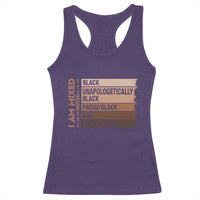 Melanin Pride Racerback Tank Top Yes I'm Mixed With Black TS09