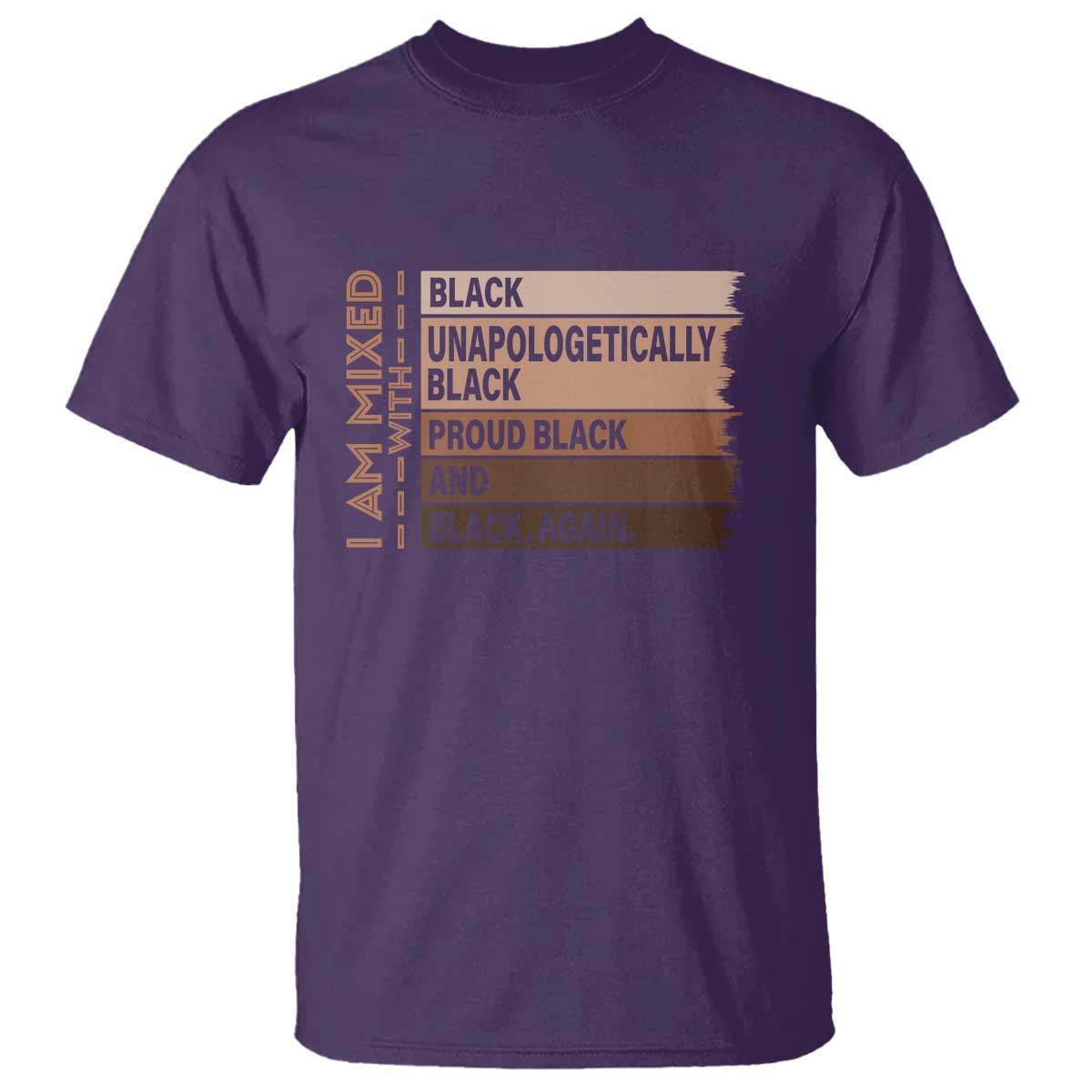 Melanin Pride T Shirt Yes I'm Mixed With Black TS09
