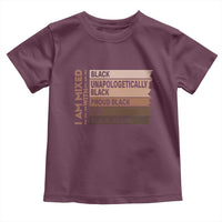 Melanin Pride Toddler T Shirt Yes I'm Mixed With Black TS09