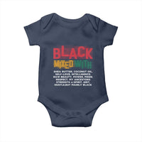 Funny Black Pride Baby Onesie Yes I'm Mixed With Black