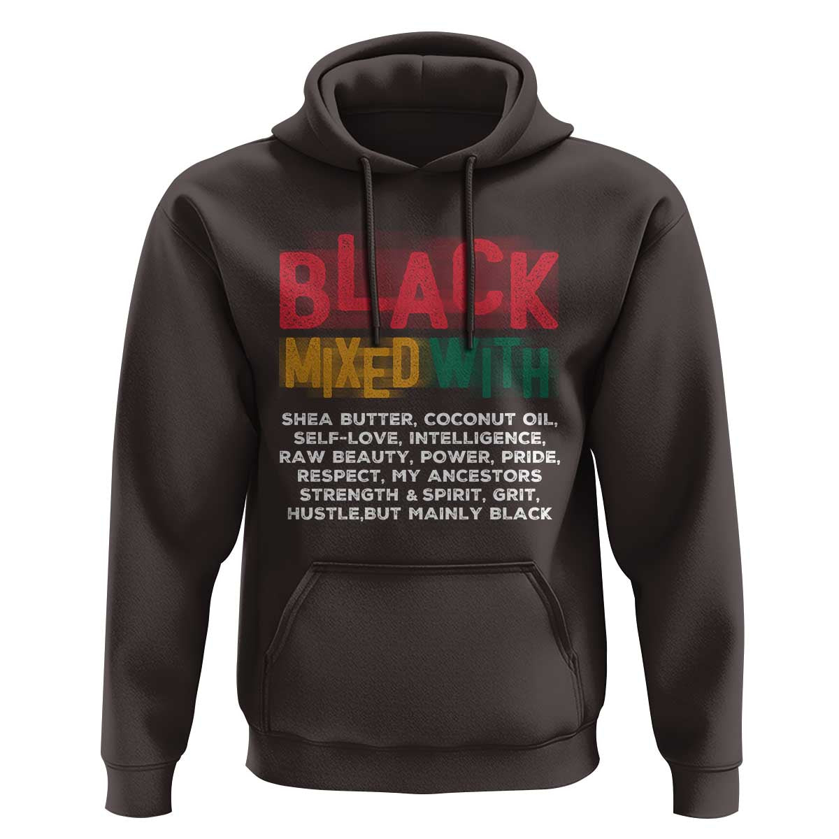 Funny Black Pride Hoodie Yes I'm Mixed With Black