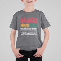 Funny Black Pride T Shirt For Kid Yes I'm Mixed With Black