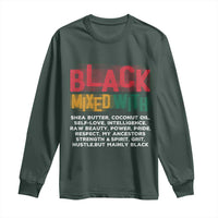 Funny Black Pride Long Sleeve Shirt Yes I'm Mixed With Black