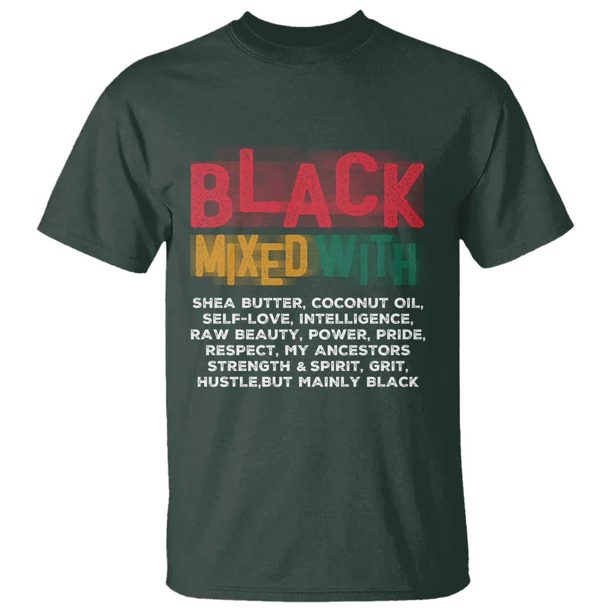 Funny Black Pride T Shirt Yes I'm Mixed With Black