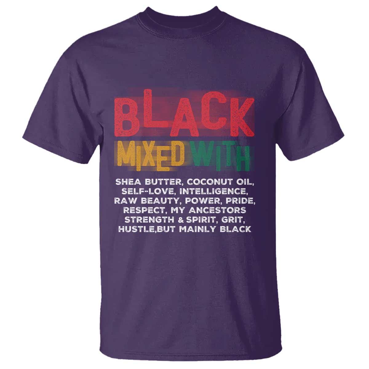 Funny Black Pride T Shirt Yes I'm Mixed With Black