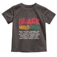 Funny Black Pride Toddler T Shirt Yes I'm Mixed With Black