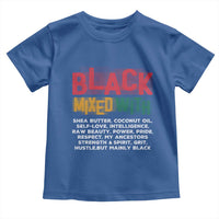 Funny Black Pride Toddler T Shirt Yes I'm Mixed With Black