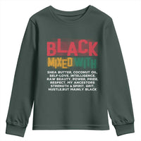 Funny Black Pride Youth Sweatshirt Yes I'm Mixed With Black
