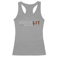 Black Pride Racerback Tank Top Choclit 100% Melanin African American