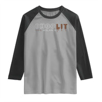 Black Pride Raglan Shirt Choclit 100% Melanin African American