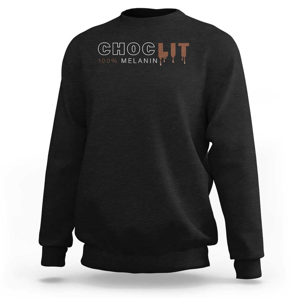Black Pride Sweatshirt Choclit 100% Melanin African American