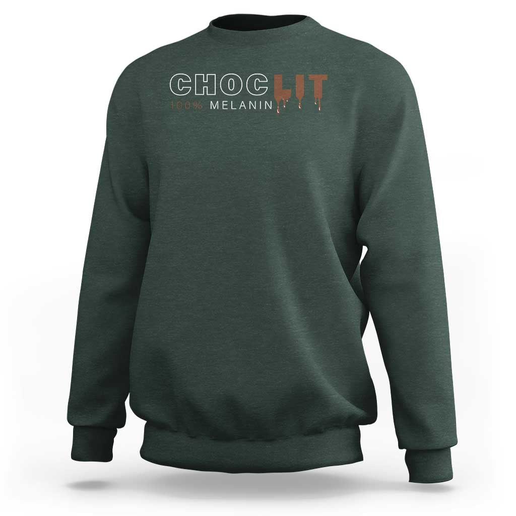 Black Pride Sweatshirt Choclit 100% Melanin African American