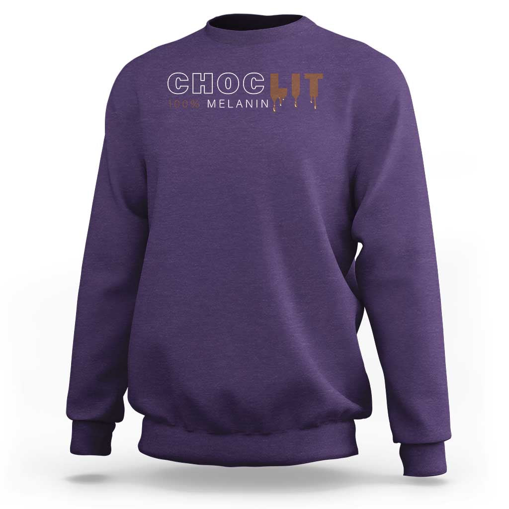 Black Pride Sweatshirt Choclit 100% Melanin African American