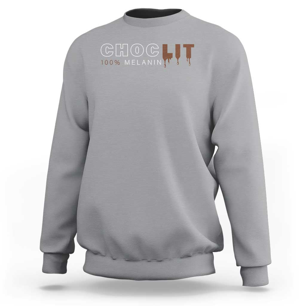 Black Pride Sweatshirt Choclit 100% Melanin African American