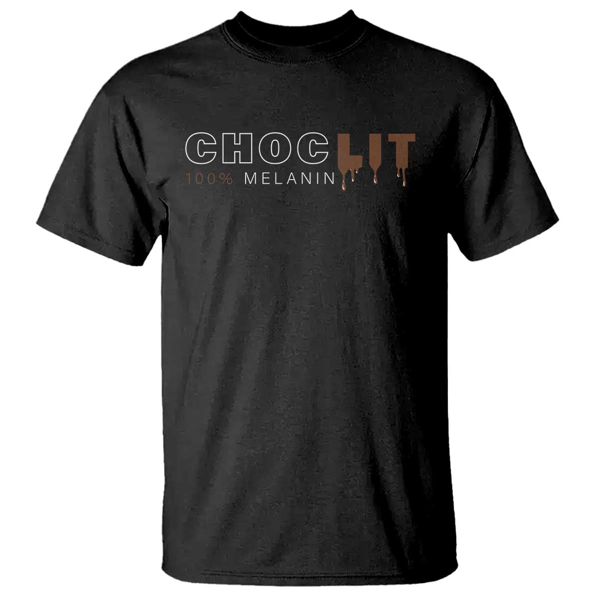 Black Pride T Shirt Choclit 100% Melanin African American