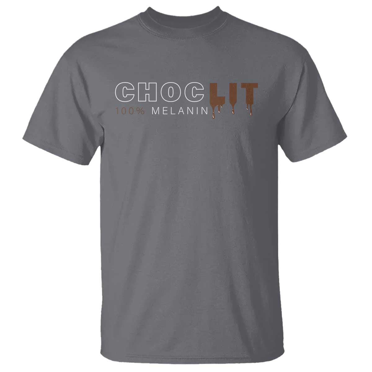 Black Pride T Shirt Choclit 100% Melanin African American