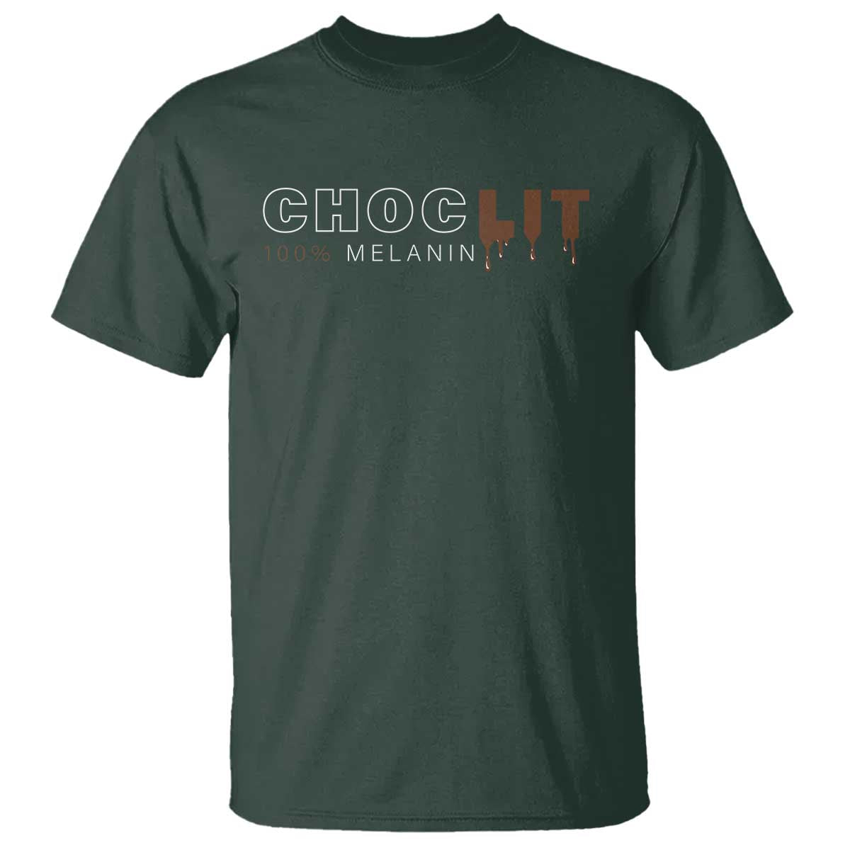 Black Pride T Shirt Choclit 100% Melanin African American