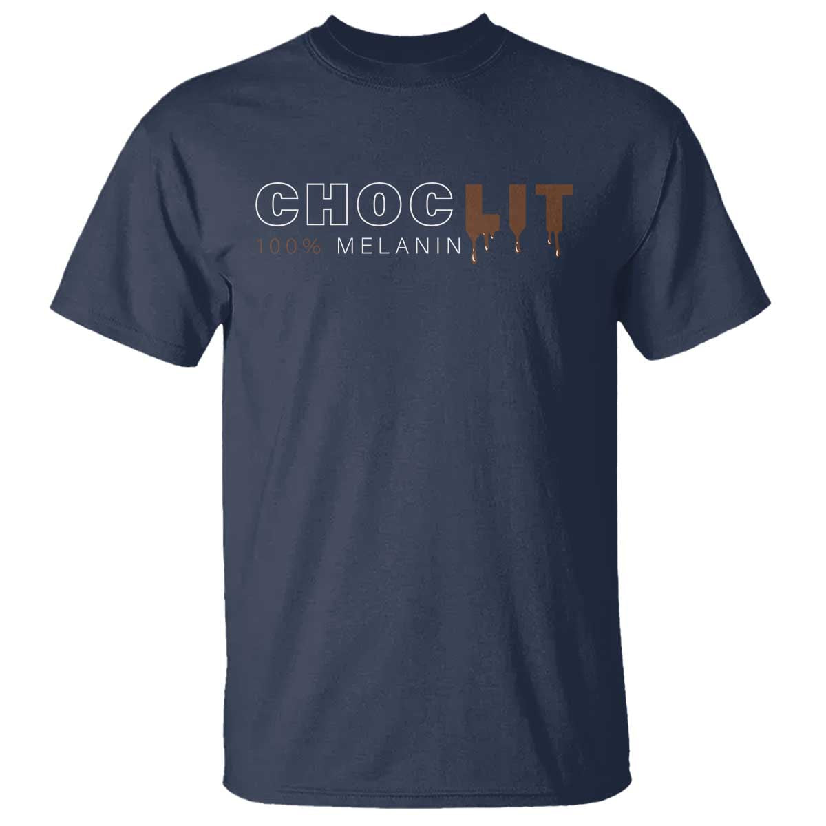 Black Pride T Shirt Choclit 100% Melanin African American