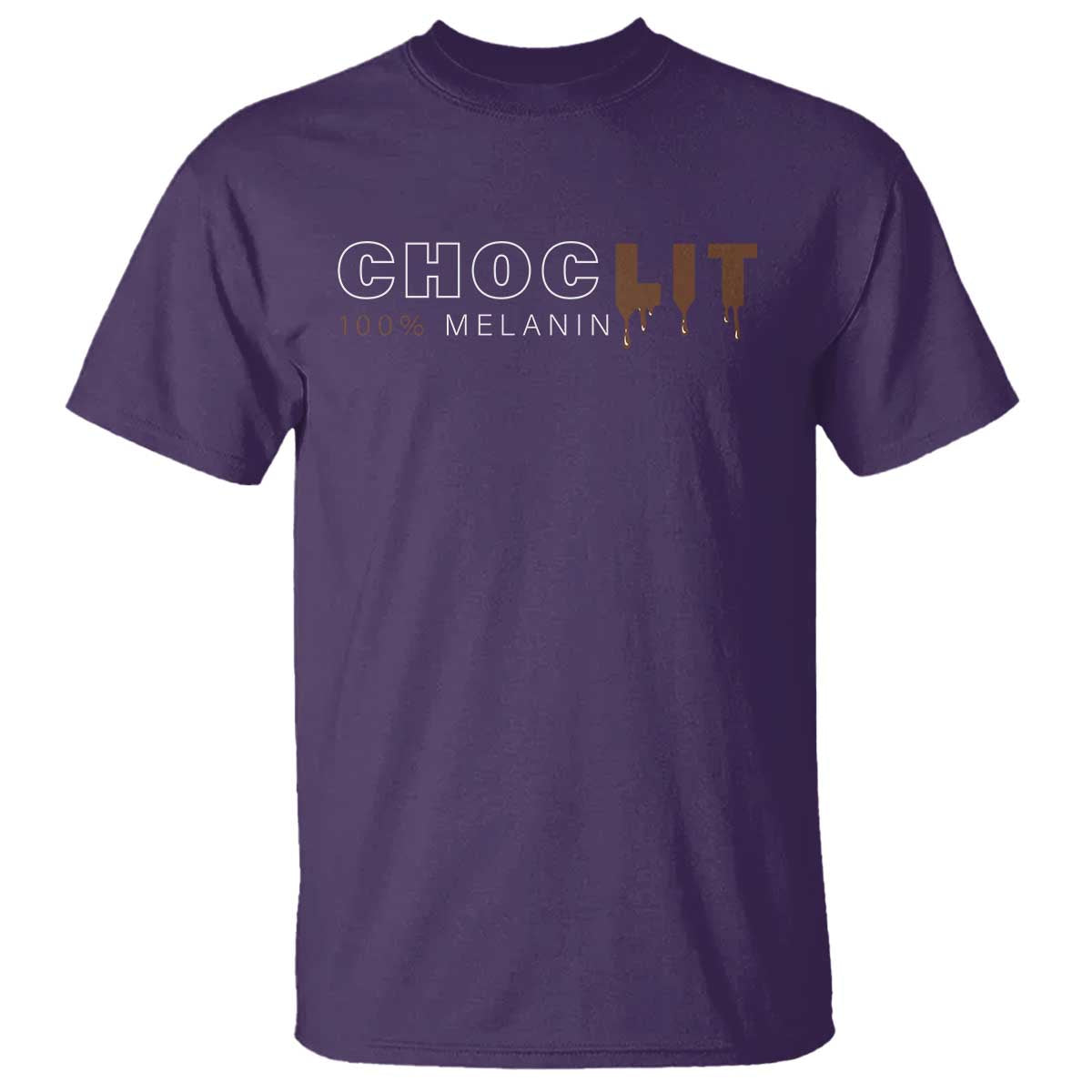 Black Pride T Shirt Choclit 100% Melanin African American