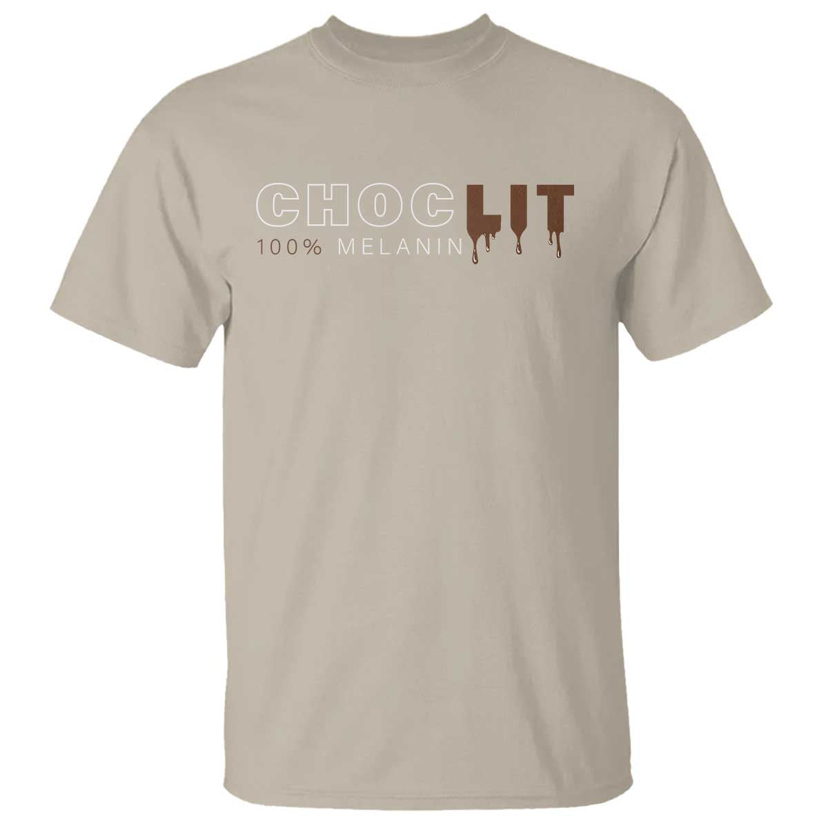 Black Pride T Shirt Choclit 100% Melanin African American
