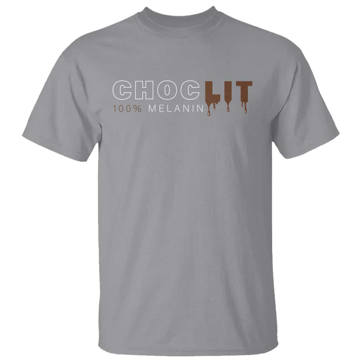 Black Pride T Shirt Choclit 100% Melanin African American
