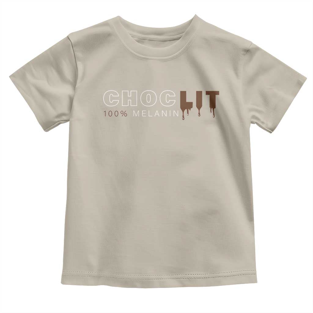 Black Pride Toddler T Shirt Choclit 100% Melanin African American