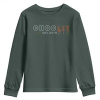 Black Pride Youth Sweatshirt Choclit 100% Melanin African American