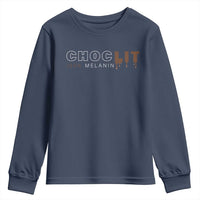 Black Pride Youth Sweatshirt Choclit 100% Melanin African American