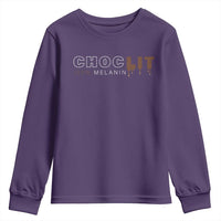 Black Pride Youth Sweatshirt Choclit 100% Melanin African American