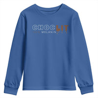 Black Pride Youth Sweatshirt Choclit 100% Melanin African American