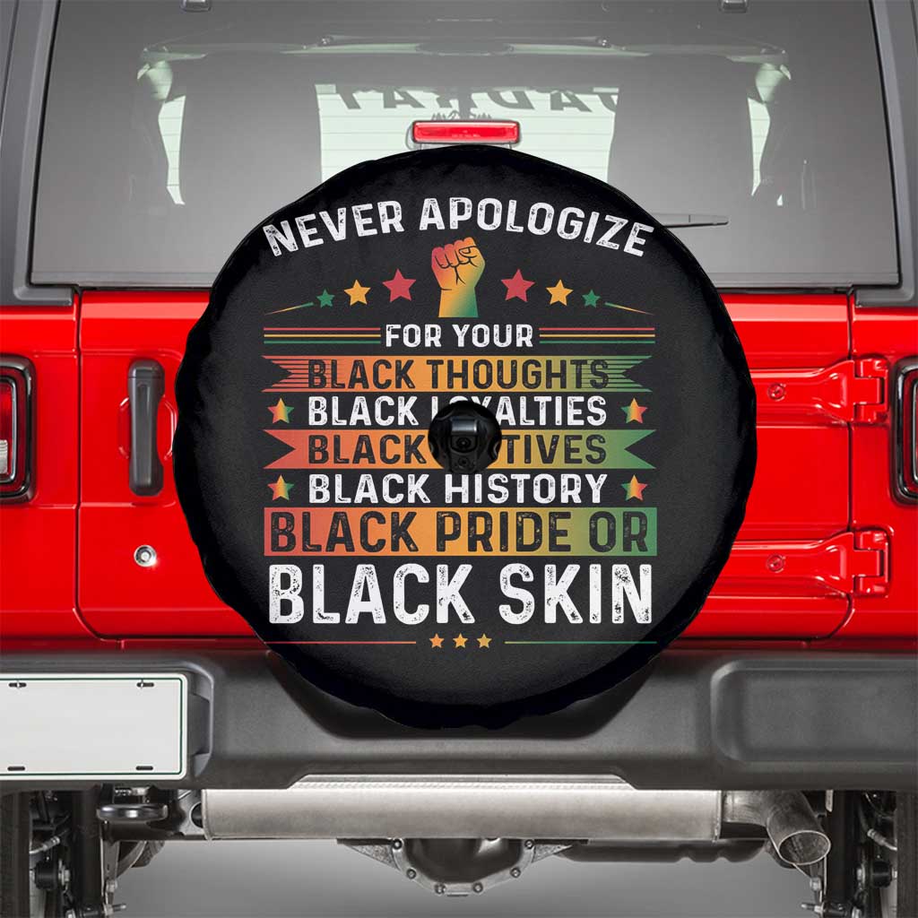 Black Pride Spare Tire Cover Never Apologize For Your Blackness Black History Month