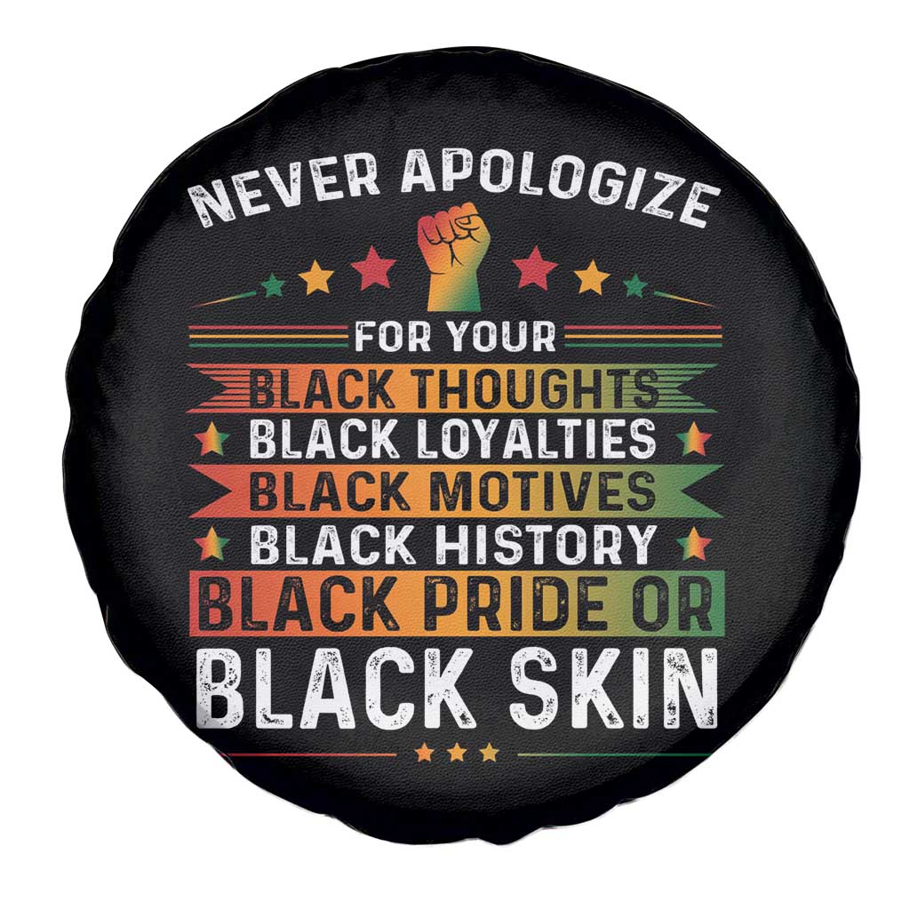 Black Pride Spare Tire Cover Never Apologize For Your Blackness Black History Month