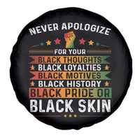 Black Pride Spare Tire Cover Never Apologize For Your Blackness Black History Month