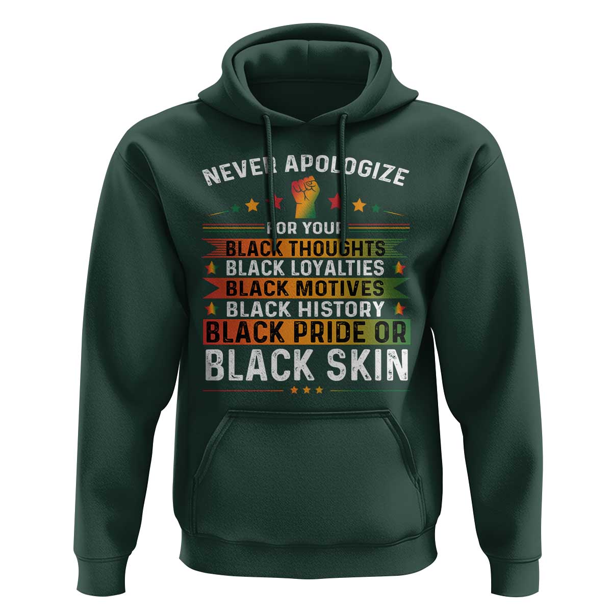 Black Pride Hoodie Never Apologize For Your Blackness Black History Month