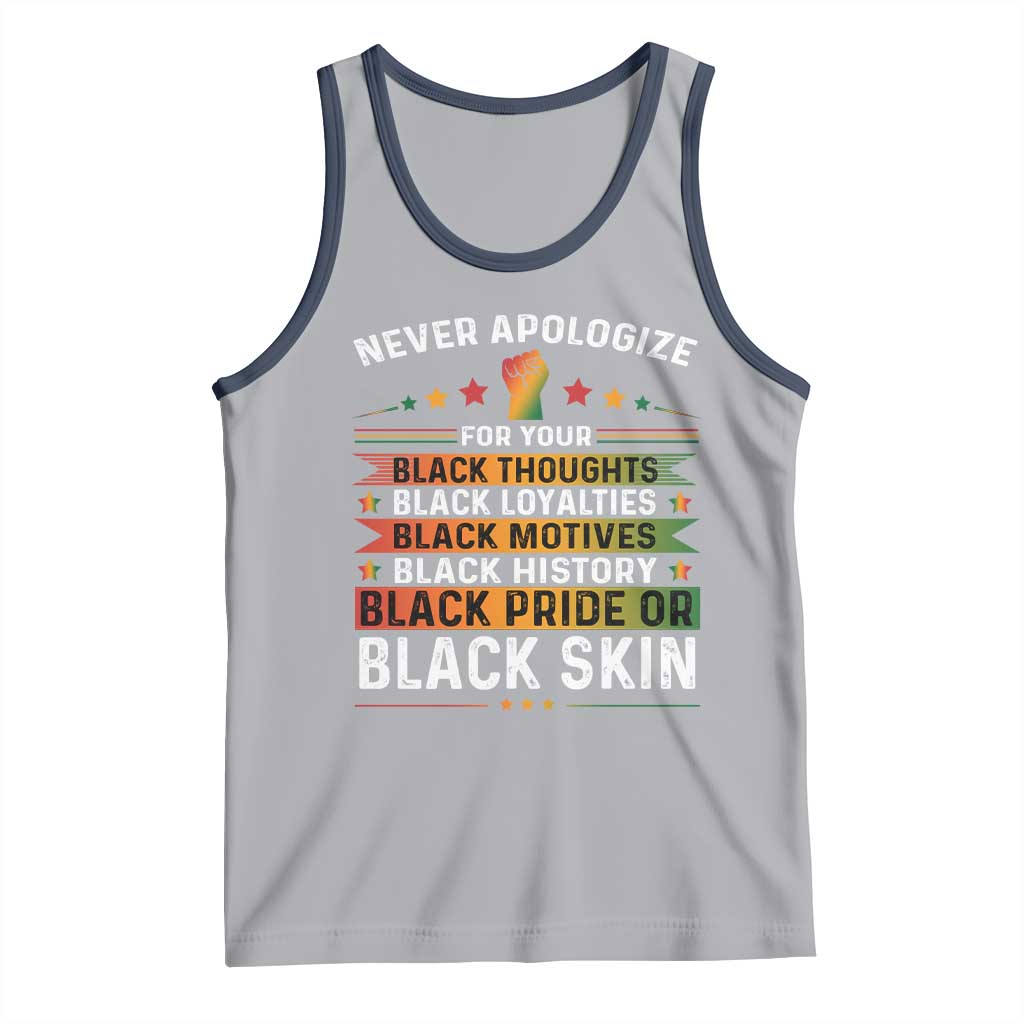 Black Pride Tank Top Never Apologize For Your Blackness Black History Month